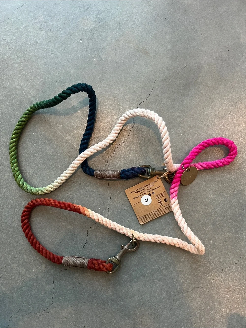 Ombré Rope Dog Leash